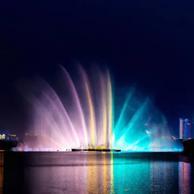 Musik pulserande fontän